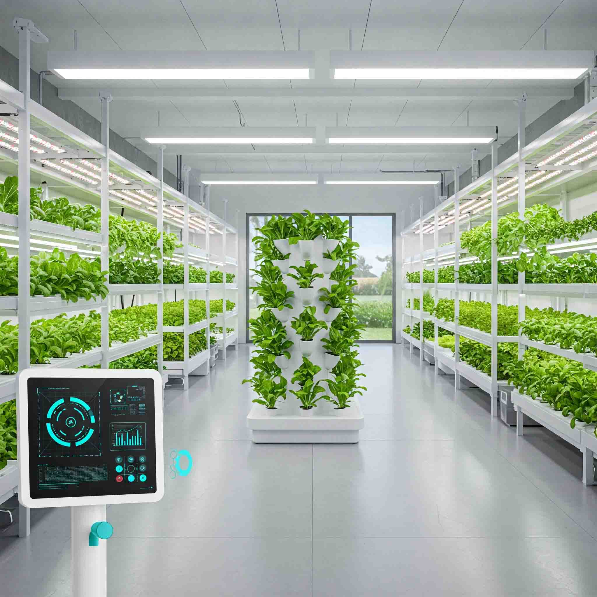 Automated hydroponic farm setup