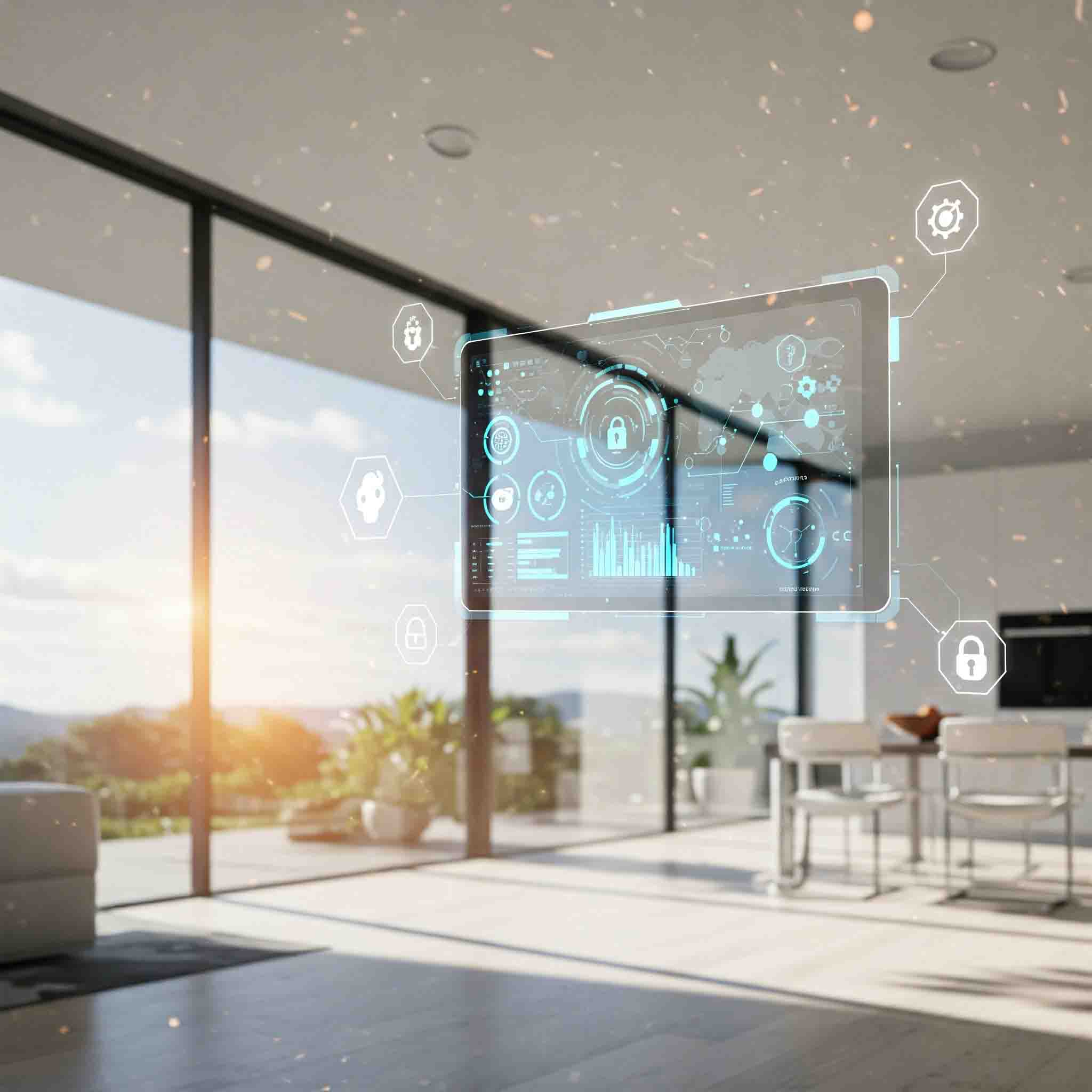 Waiz Smart Home control panel in a Dubai Villa