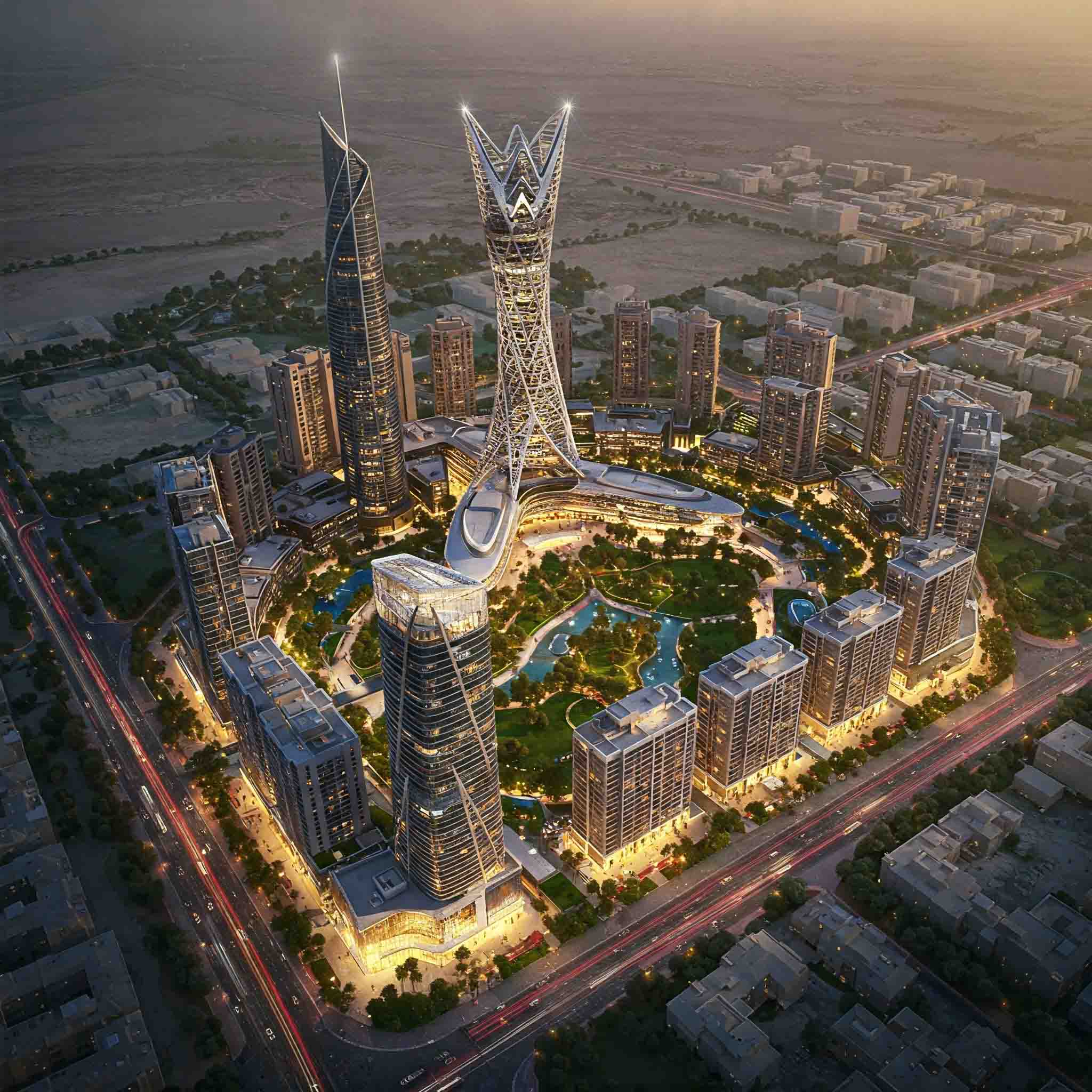 Smart City building integration concept for UAE by Waiz